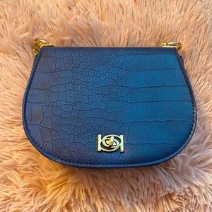 BEBE Blue Faux Letter Shoulder/Crossbody Bag- FREE GIFT WITH PURCHASE